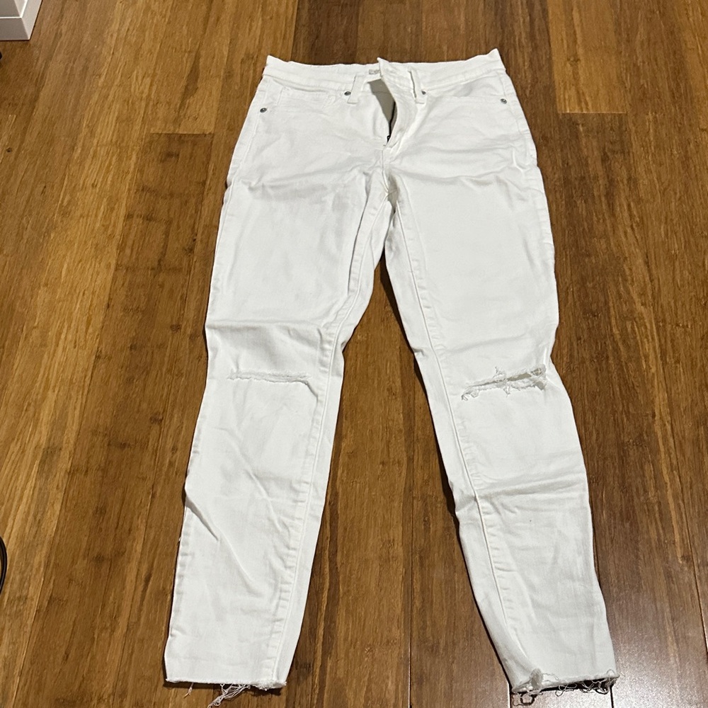 LAST CHANCE: Lucky Brand Women's Crisp White Straight Leg Jeans